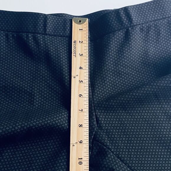 Amanda Chelsea Pants Size 6 Petite Black Patterned Ankle Career Preppy NEW - Picture 5 of 11